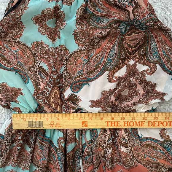 Sweet Storm Multicolor Paisley Maxi Dress - Picture 10 of 11